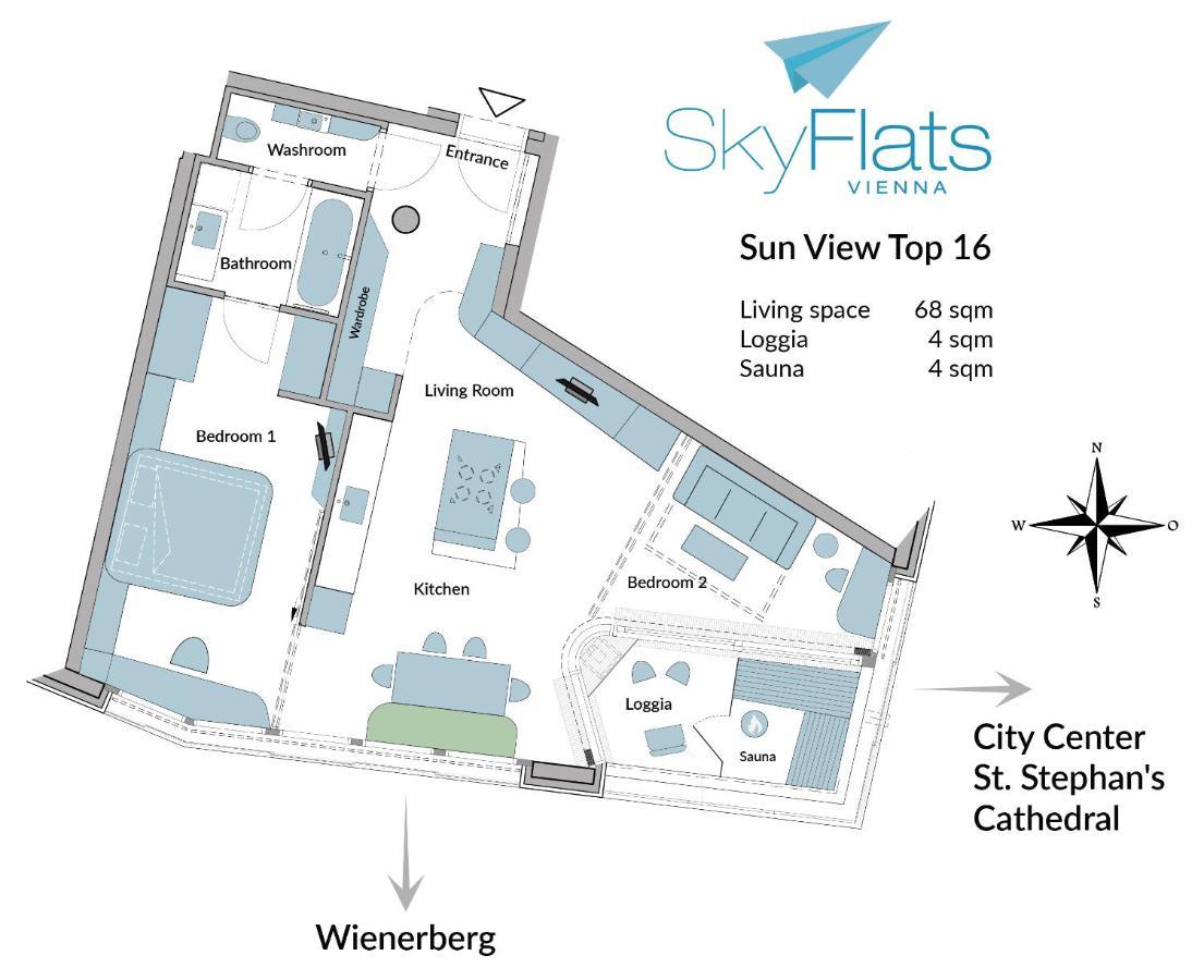 Skyflats Vienna - Rooftop Apartments Zewnętrze zdjęcie